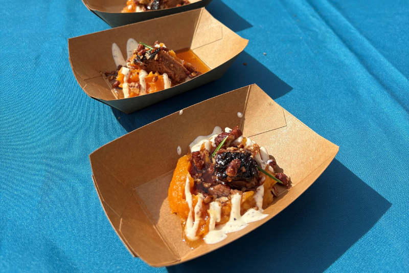 Sweet Potato & Brisket Dish Samples